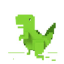 3d T-Rex Dino Chrome for Google Chrome